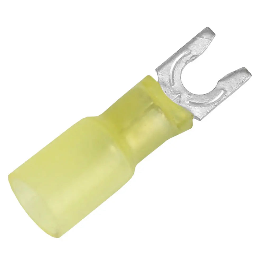 Pacer 12-10 AWG Heat Shrink Spade Terminal #8 Stud Size - 25 Pack