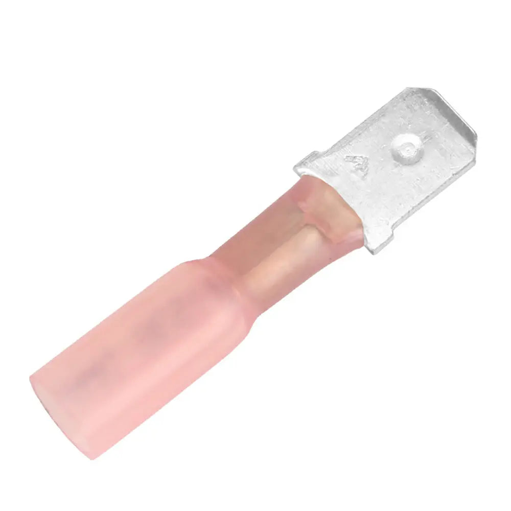 Pacer 22-18 AWG Heat Shrink Male Disconnect - 25 Pack for Reliable Electrical Connections