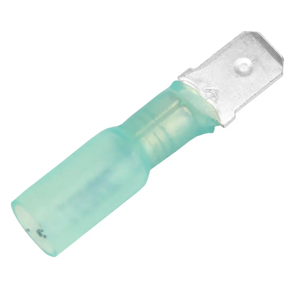 Pacer 16-14 AWG Heat Shrink Male Disconnect - 100 Pack for Reliable Electrical Connections