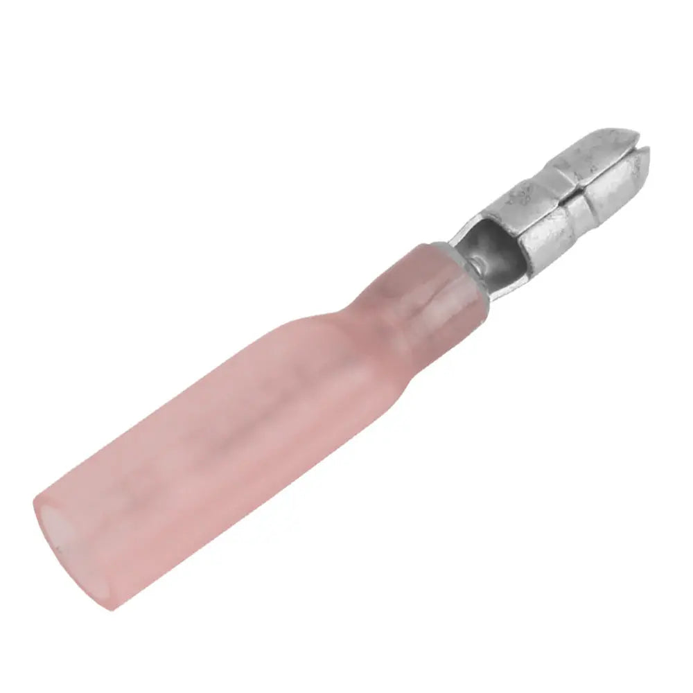 Pacer 22-18 AWG Heat Shrink Male Bullet Terminal - 100 Pack for Durable Electrical Connections