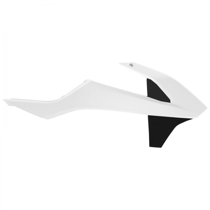 Polisport Radiator Scoops for KTM - White and Black, Part Number 8417900003