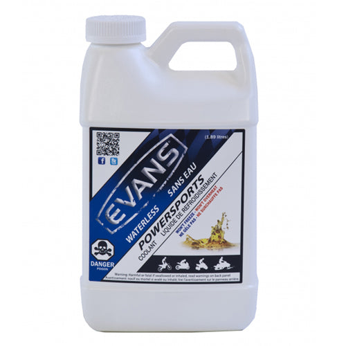 Evans Coolant Racing Powersports 1/2 Gallon - High-Performance Antifreeze for Motorsport Vehicles