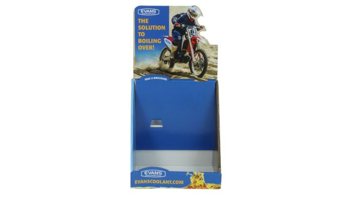 Evans Cooling Systems Racing 4 Bottle Counter Display by Evans Coolant