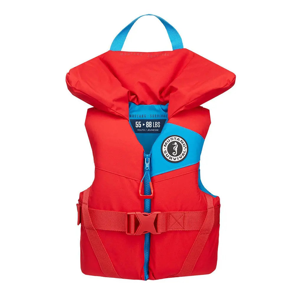 Mustang Survival Lil' Legends Youth Foam PFD in Imperial Red for Kids