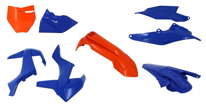 Polisport 90792 MX Complete Kit for KTM, Orange/Blue