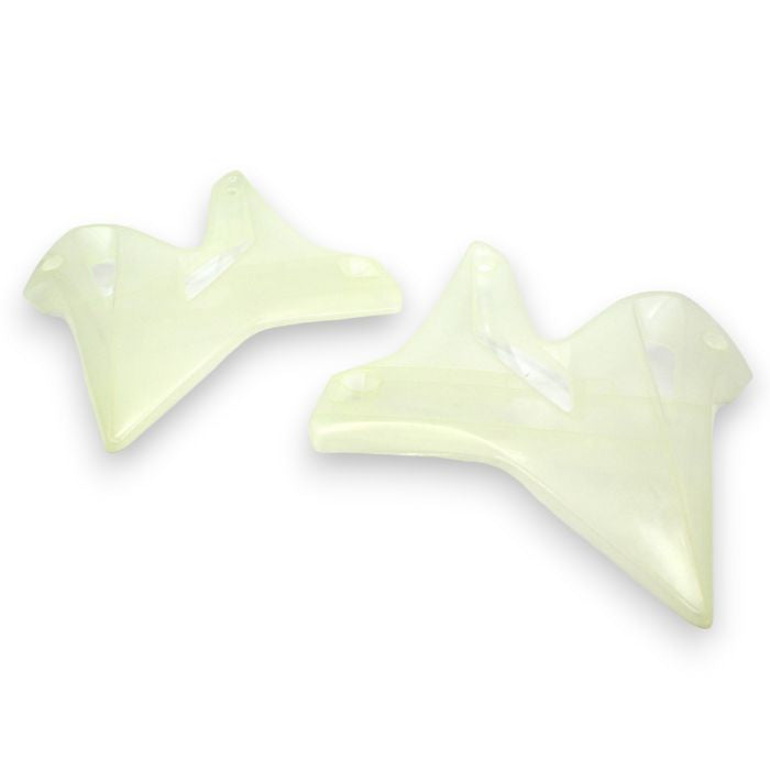 Polisport Radiator Scoops for Yamaha 99 - Clear, Part Number 8417500004