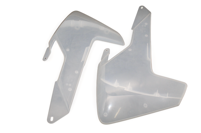 Polisport Radiator Scoops for Husqvarna 99 – Clear, Part Number 8418100005