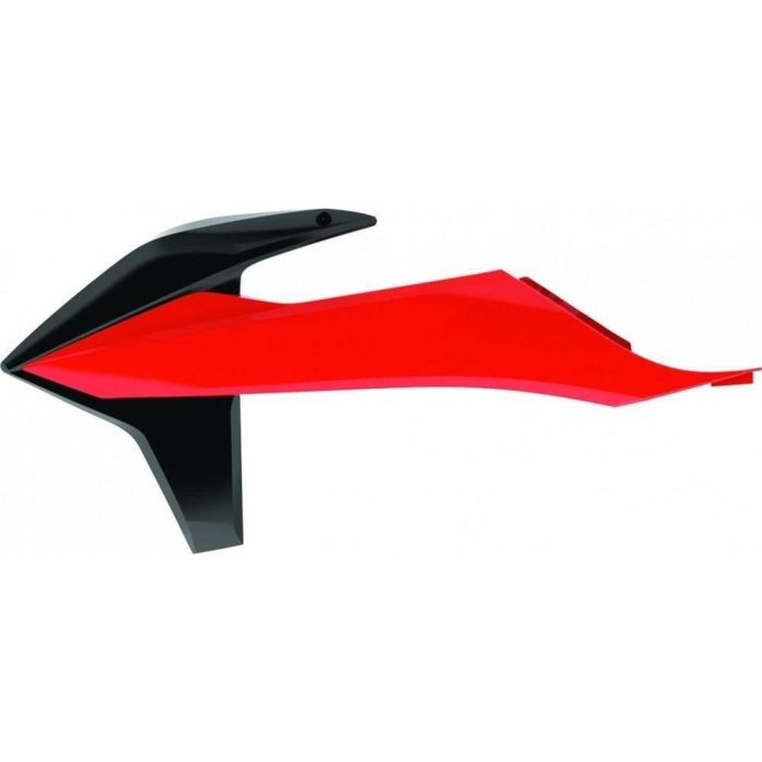 POLISPORT Radiator Scoops for KTM – Black and Orange Flo, Part Number 8422100007
