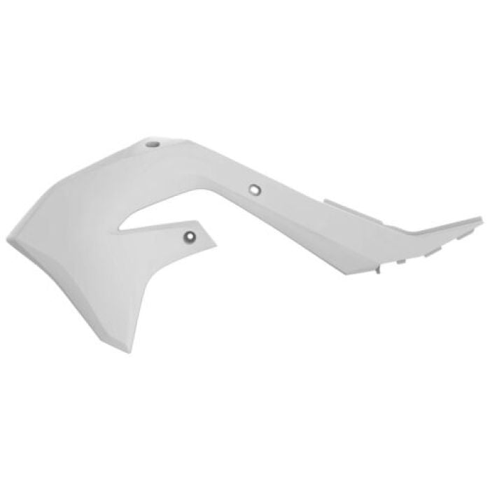 Polisport Radiator Scoops for Kawasaki – White, Part Number 8423400002