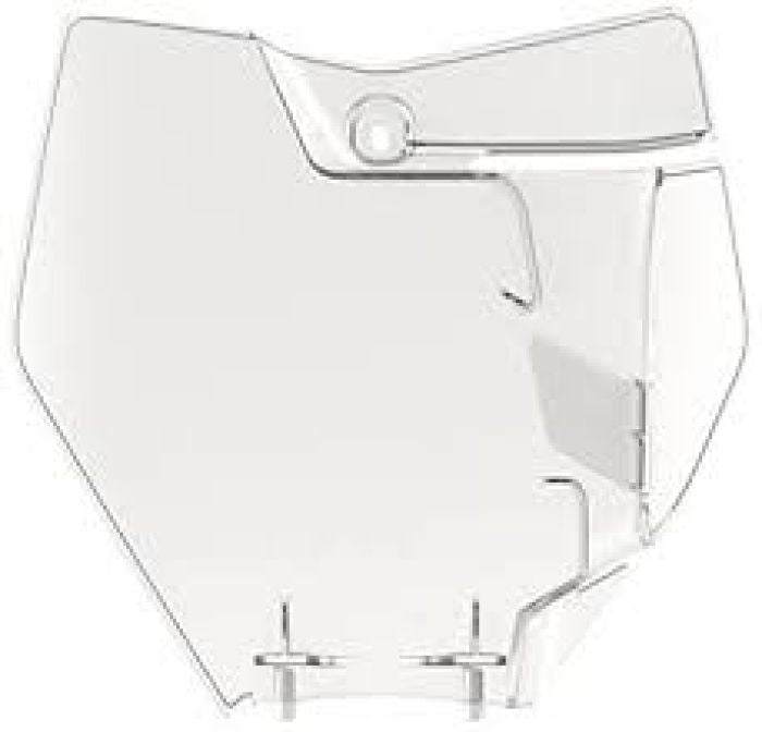 Polisport Number Plate for KTM Models - Clear 99, Part Number 8664900004