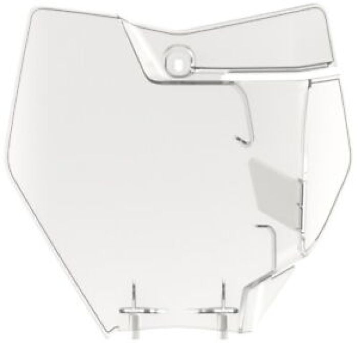 POLISPORT Number Plate for KTM – Clear, Part Number 8666400005
