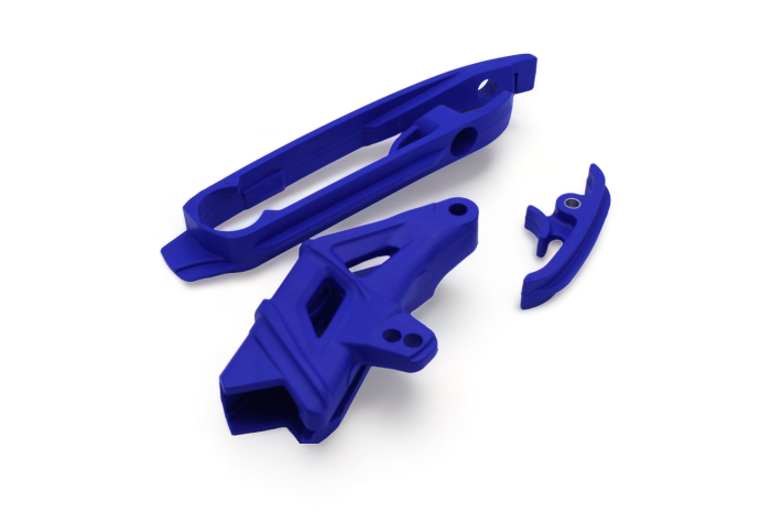 Polisport Chain Guide, Slider, and Sliding Piece Kit for Husqvarna - Blue (Part No. 90660)