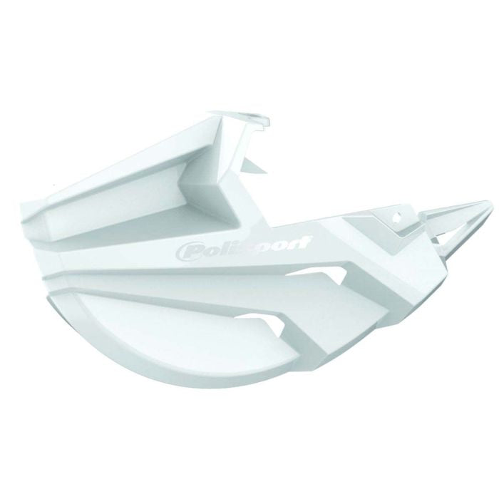 Polisport Parcial Disk Protector for Motorcycles - White (Part Number 8155000001)