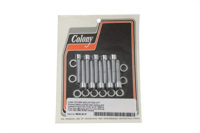 Colony 40-586 Polished Chrome Cam Cover Mount Kit for Harley-Davidson