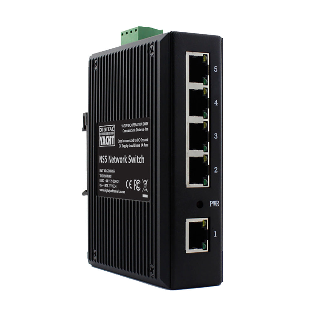 Digital Yacht NS5 5 Port Marine Network Switch for Reliable Onboard Ethernet Connectivity