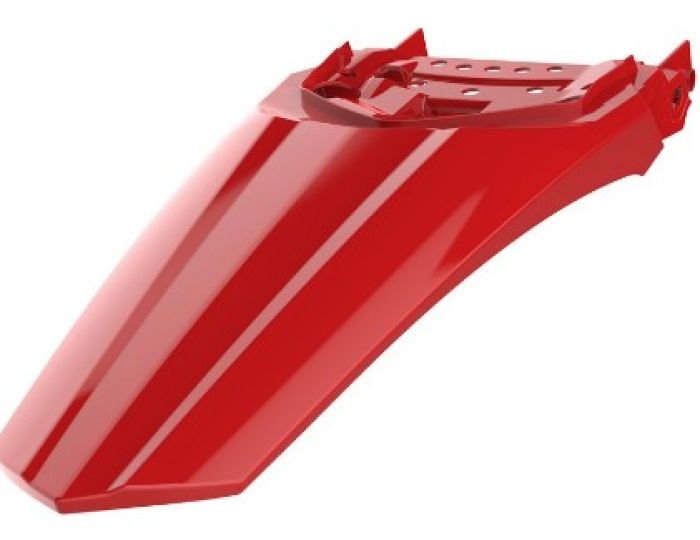 Polisport Rear Fender in Red for Enhanced Motorcycle Protection - Part Number 8556700001