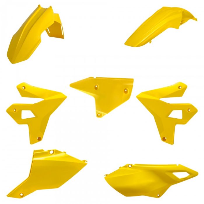 Polisport Restyling Plastic Kit – Yellow for Enhanced Motorcycle Styling, Part #91588
