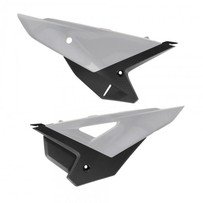 Polisport Replica Plastic Side Panels in White for Motorcycle - Part Number 8559700002