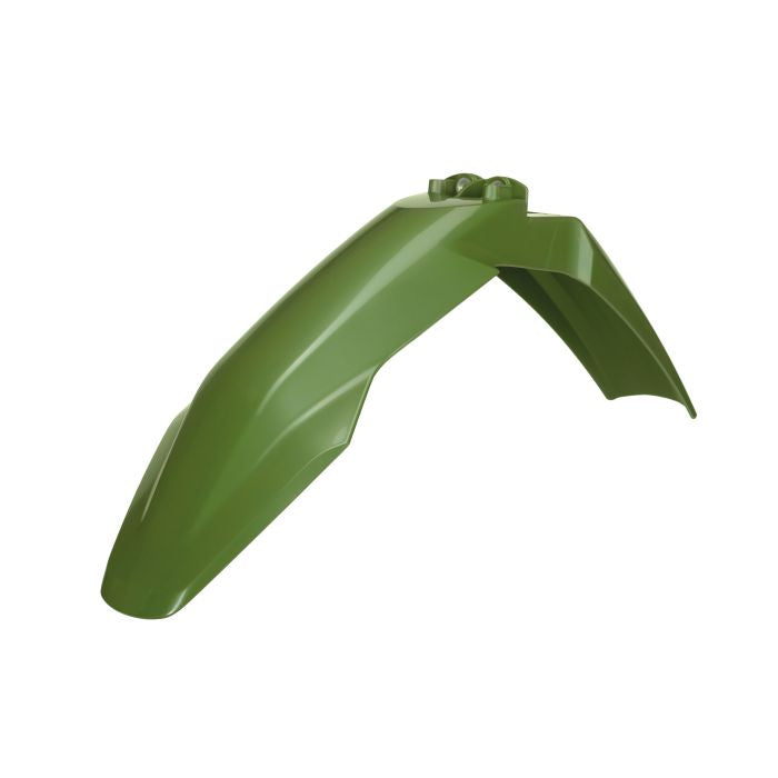 Polisport Replica Front Fender in Camo Green for Enhanced Motorcycle Protection
