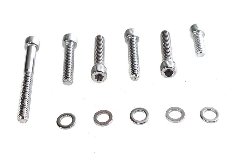 Colony Chrome Transmission Shifter Cover Mount Kit for Harley Davidson FLT and FXST by Colony