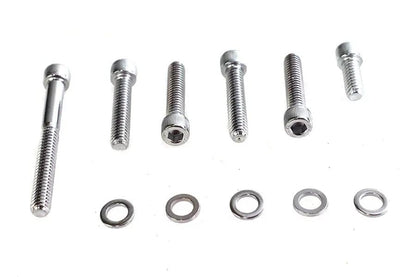 Colony Chrome Transmission Shifter Cover Mount Kit for Harley Davidson FLT and FXST by Colony