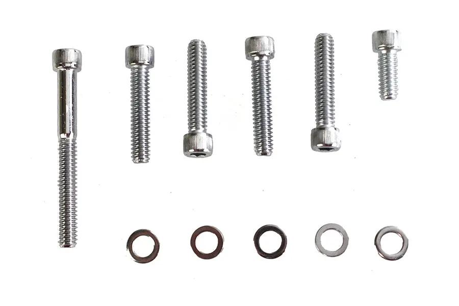 Colony Chrome Transmission Shifter Cover Mount Kit for Harley Davidson FLT and FXST by Colony