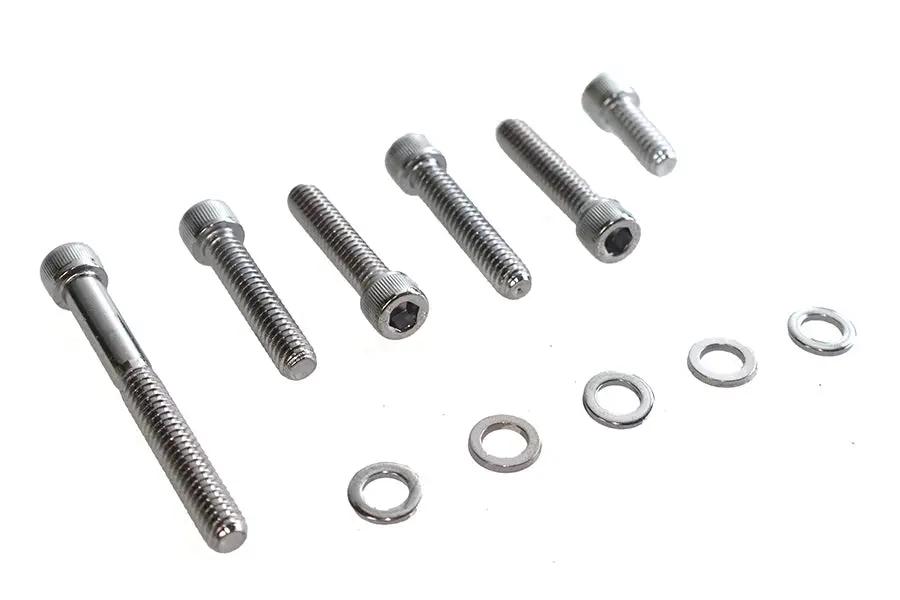 Colony Chrome Transmission Shifter Cover Mount Kit for Harley Davidson FLT and FXST by Colony