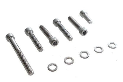 Colony Chrome Transmission Shifter Cover Mount Kit for Harley Davidson FLT and FXST by Colony
