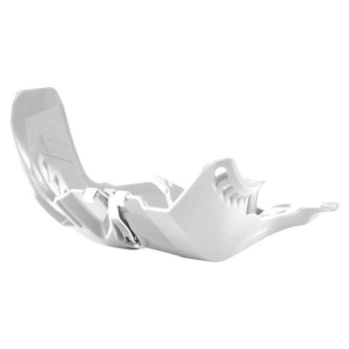 POLISPORT White Skid Plate - Part Number 8471600003 for Motorcycles