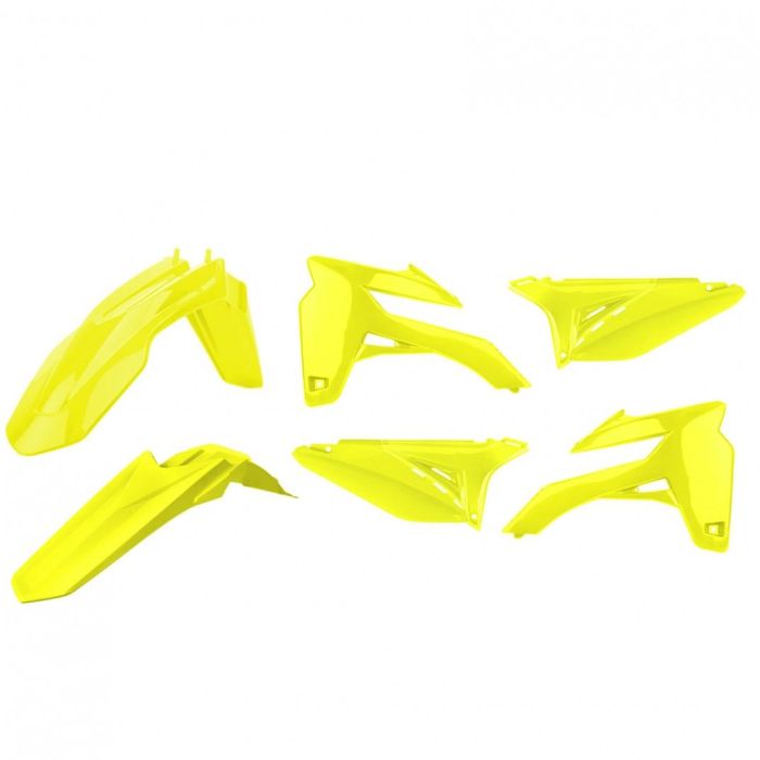 Polisport Enduro Standard Kit in Fluorescent Yellow, Part Number 90802