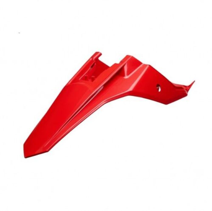 Polisport Rear Fender with Side Panels for Motorcycles - Red, Part Number 8572300002
