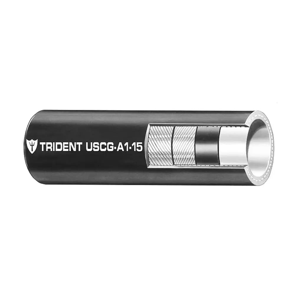 Trident Marine 3/8 inch Low Permeation Type A1-15 Fuel Line Hose - Black, Sold by the Foot