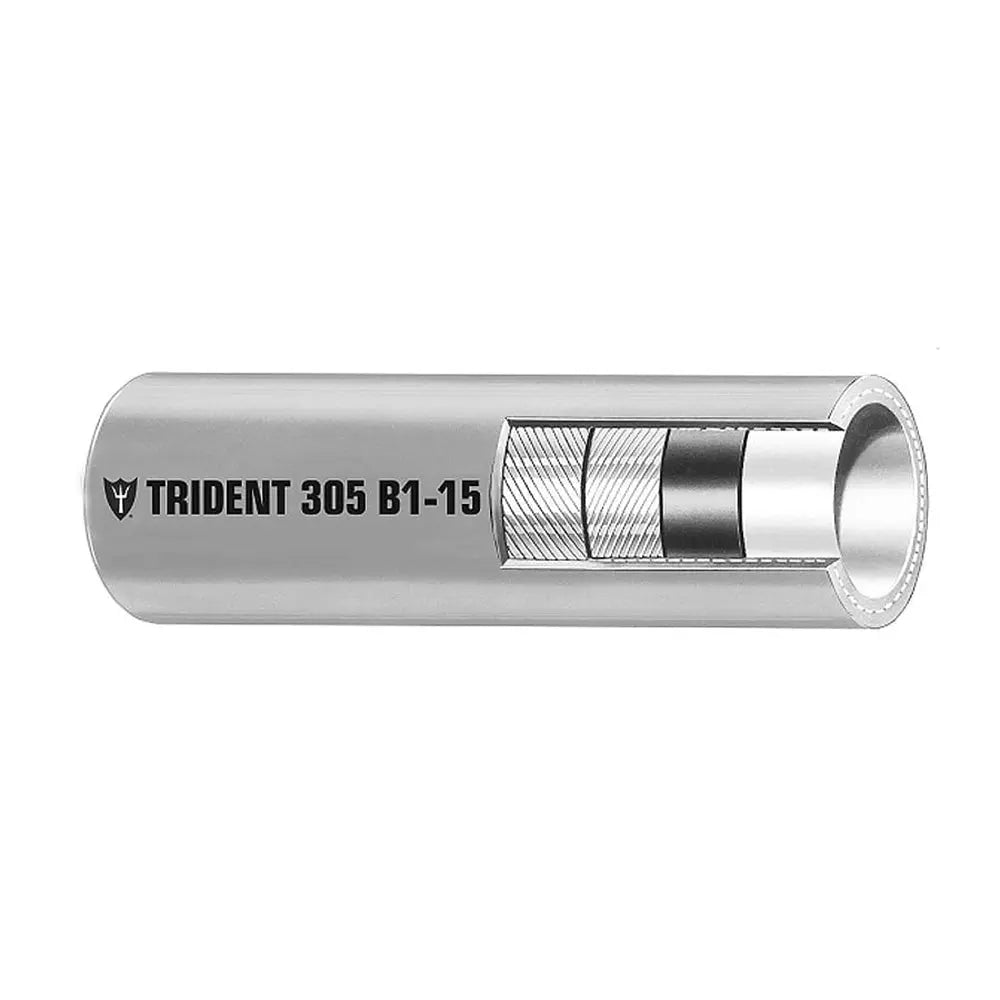 Trident Marine 5/16 inch Barrier Lined B1-15 EPA Compliant Outboard Fuel Line Hose - Gray, Sold by the Foot