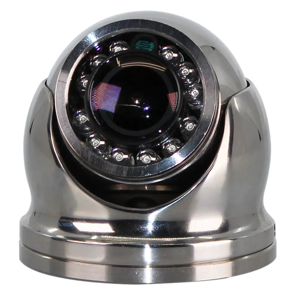 Iris Innovations IRIS-S460-36 High Definition 3MP Marine IP Mini Dome Camera with 80-Degree HFOV and 316 Stainless Steel Housing
