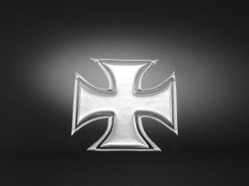 Highway Hawk Gothic Cross 10cm 3-D Sticker Set - Durable Motorcycle Accessory