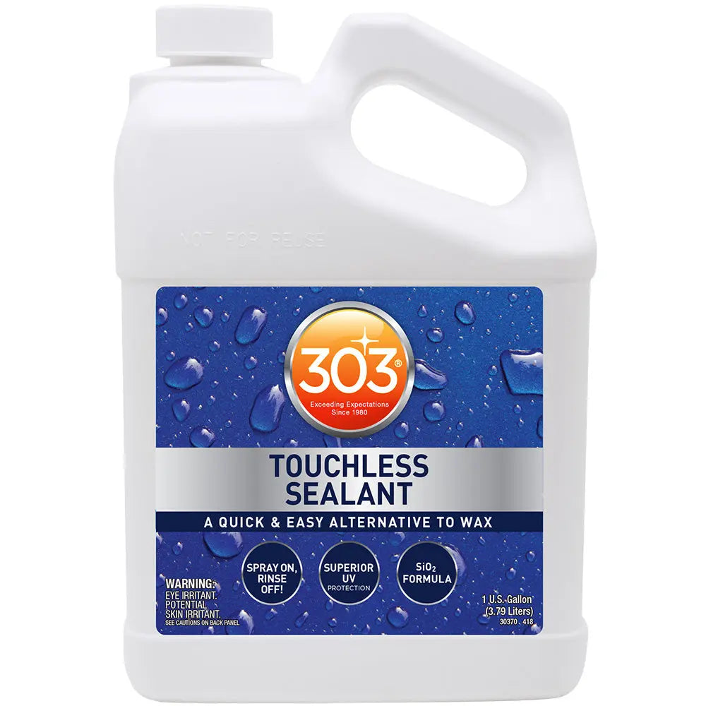 303 Marine Touchless Sealant 128oz – Easy Spray & Rinse Water Beading Protection