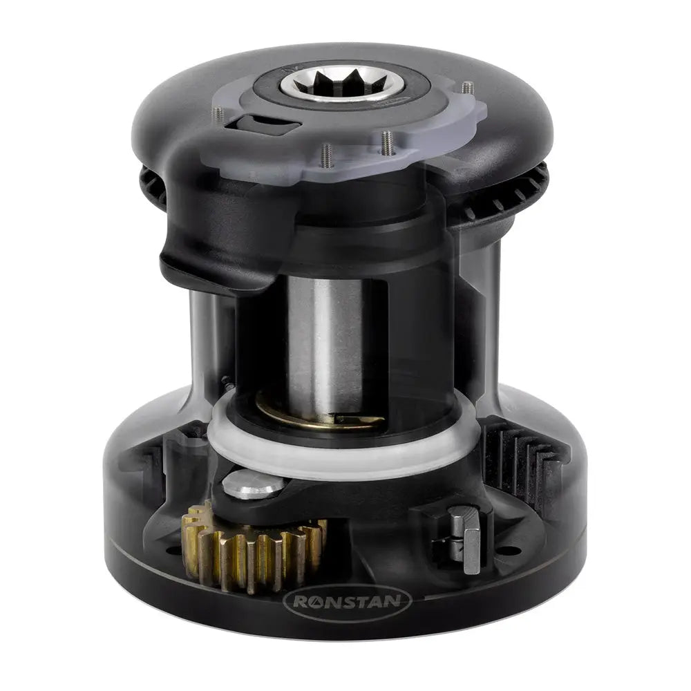 Ronstan 20ST Orbit Winch 1 Speed - Lightweight Alloy Marine Winch with Power Ribs and Tool-Free Maintenance