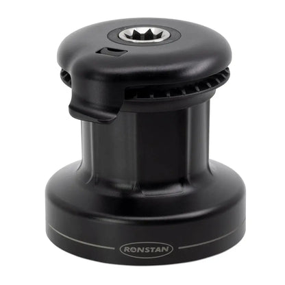 Ronstan 20ST Orbit Winch 1 Speed - Lightweight Alloy Marine Winch with Power Ribs and Tool-Free Maintenance