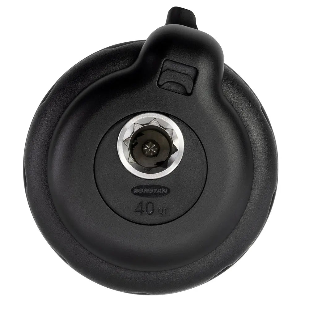 Ronstan 40QT Orbit Winch with QuickTrim – Lightweight Alloy Marine Winch with Power Ribs and Self-Tailing