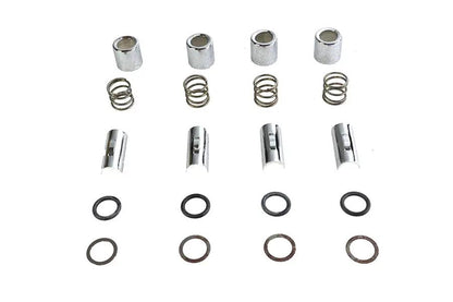 Colony M8 Upper Pushrod Cover Kit Chrome for Harley Davidson FXST (1999-2008) by Colony