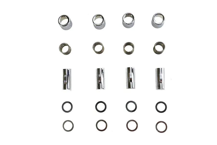 Colony M8 Upper Pushrod Cover Kit Chrome for Harley Davidson FXST (1999-2008) by Colony