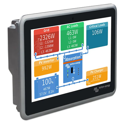 Victron Energy Ekrano GX - Advanced 7-Inch Touchscreen System Monitor for Power Management