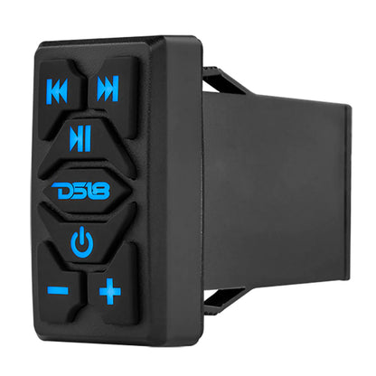 DS18 RKS-BT Bluetooth Rocker Switch Receiver and Controller for Marine & Powersports Audio