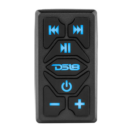 DS18 RKS-BT Bluetooth Rocker Switch Receiver and Controller for Marine & Powersports Audio