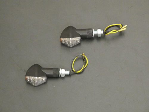 Highway Hawk LED Short Turn Signal Set in Black - Part Number HH-68-9271