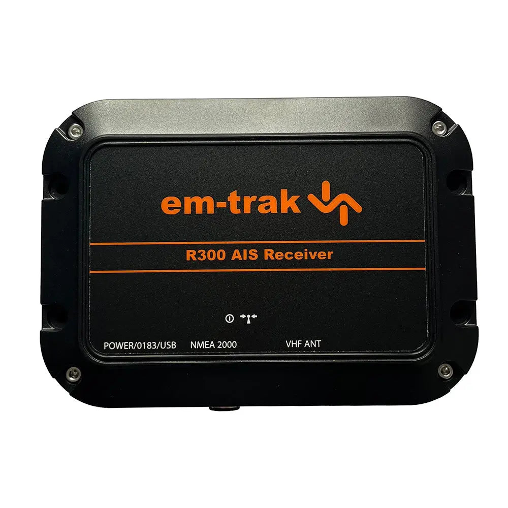 em-trak R300 AIS Receiver - High-Performance Dual-Channel Marine Receiver with NMEA 2000, USB, and IP67 Waterproof Design