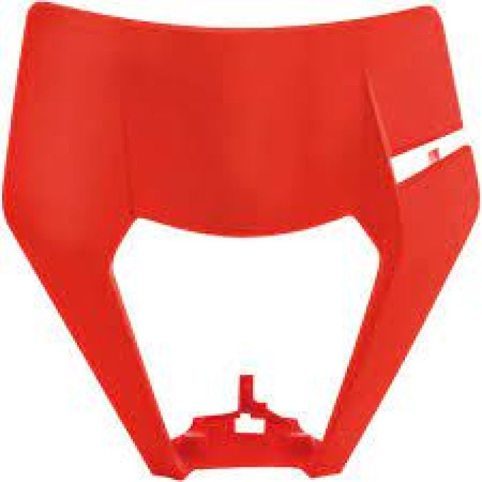 Polisport Headlight Mask in Orange FLO for Enhanced Visibility and Style