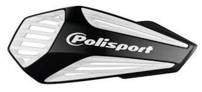 Polisport MX Air Handguard Set in Black and White - Part #8308400001
