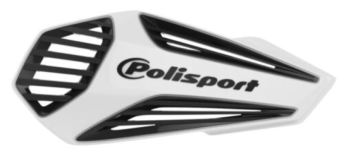 POLISPORT MX Air Handguard Set in White and Black – Part Number 8308400002