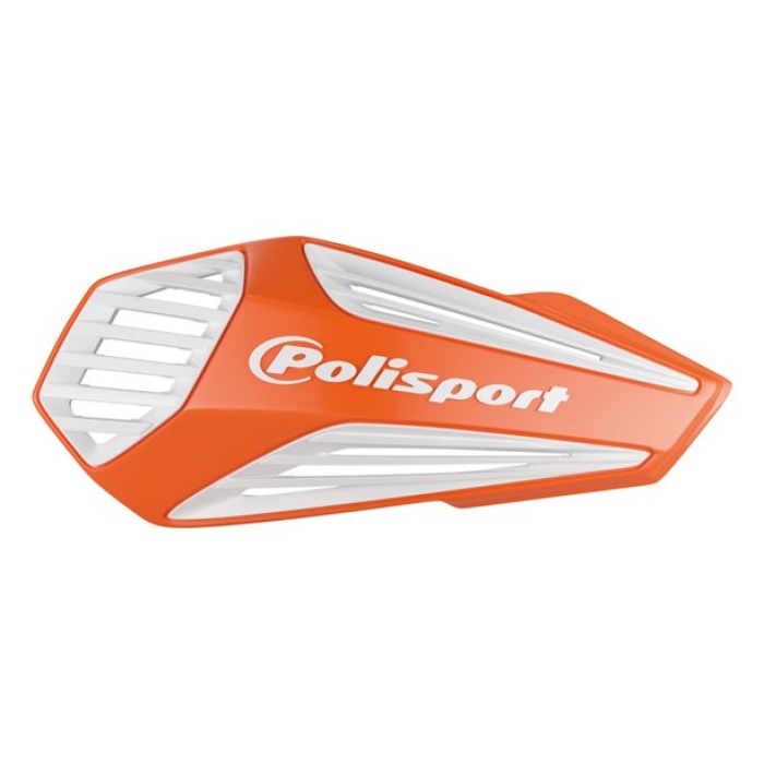 Polisport MX Air Handguard Set in Orange and White – Part Number 8308400004